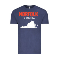 Vintage Denim norfolk virginia usa state america travel virginian Vintage Tee - trangStudio