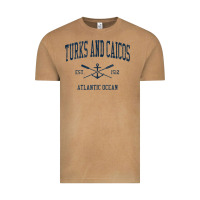 Vintage Camel Turks And Caicos Vintage Navy Crossed Oars & Boat Anchor Vintage Tee - trangStudio