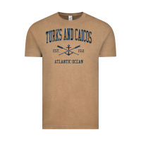 Vintage Coffee Turks And Caicos Vintage Navy Crossed Oars & Boat Anchor Vintage Tee - trangStudio