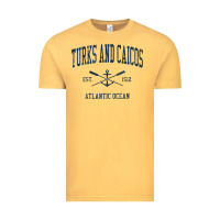 Vintage Mustard Turks And Caicos Vintage Navy Crossed Oars & Boat Anchor Vintage Tee - trangStudio