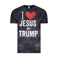 Cloud Black I Love Jesus And Trump Republican Conservative Gift Vintage Tee - trangStudio