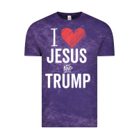 Cloud Purple I Love Jesus And Trump Republican Conservative Gift Vintage Tee - trangStudio