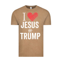 Vintage Coffee I Love Jesus And Trump Republican Conservative Gift Vintage Tee - trangStudio