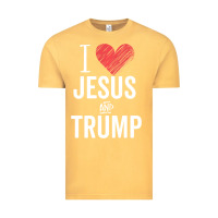 Vintage Mustard I Love Jesus And Trump Republican Conservative Gift Vintage Tee - trangStudio
