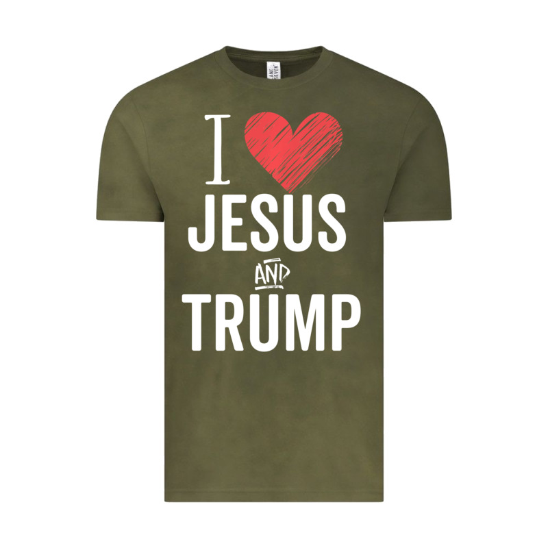 I Love Jesus And Trump Republican Conservative Gift Vintage Tee by trangStudio | Teevron