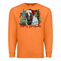 Carrot merry Christmas goat Premium Sweatshirt - CowhideDigitalArt