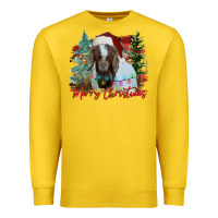 Lemon merry Christmas goat Premium Sweatshirt - CowhideDigitalArt