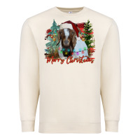 Sandshell merry Christmas goat Premium Sweatshirt - CowhideDigitalArt