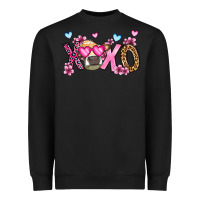 Black xoxo cow valentine's day Heavyweight Sweatshirt - OliviaCreatesArt