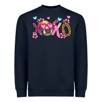 Navy xoxo cow valentine's day Heavyweight Sweatshirt - OliviaCreatesArt