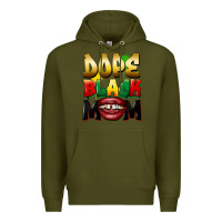 Army Green dope black mom Premium Hoodie - FaDigitalArtStudio