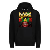 Black dope black mom Premium Hoodie - FaDigitalArtStudio