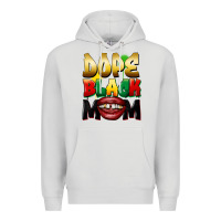 Dove Grey dope black mom Premium Hoodie - FaDigitalArtStudio