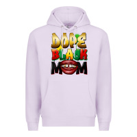 Lilac dope black mom Premium Hoodie - FaDigitalArtStudio