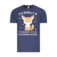Vintage Denim i'm really a fennec fox in a human costume funny gift t shirt Vintage Tee - trangStudio