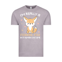 Vintage Zinc i'm really a fennec fox in a human costume funny gift t shirt Vintage Tee - trangStudio
