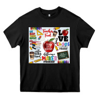 Black teacher Heavy Core Tee - MaliasSmallBusiness