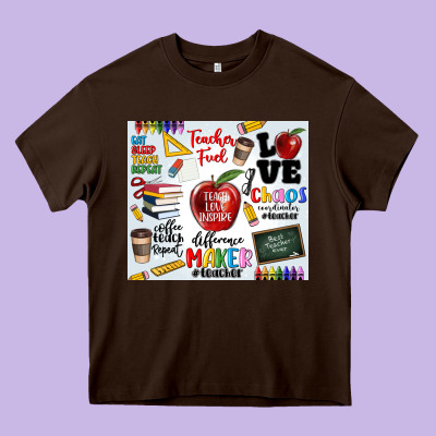 Teacher Heavy Core Tee Designed By Maliassmallbusiness