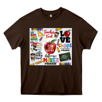 Chocolate Brown teacher Heavy Core Tee - MaliasSmallBusiness