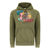 Vintage Olive Bitches be floatin' skeleton summer Vintage Hoodie - NancyCooperArtShop
