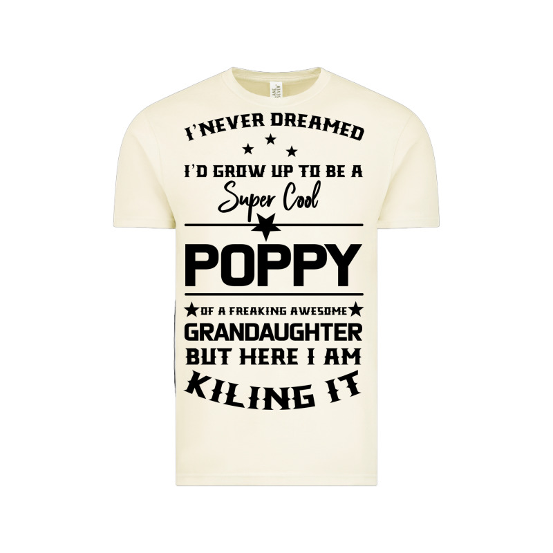 Super Cool Poppy Of A Freaking Awesome Granddaugh Vintage Tee by Bettercallsaul | Teevron