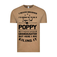 Vintage Coffee Super Cool Poppy Of A Freaking Awesome Granddaugh Vintage Tee - Bettercallsaul