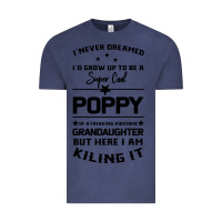 Vintage Denim Super Cool Poppy Of A Freaking Awesome Granddaugh Vintage Tee - Bettercallsaul