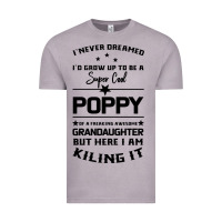 Vintage Zinc Super Cool Poppy Of A Freaking Awesome Granddaugh Vintage Tee - Bettercallsaul