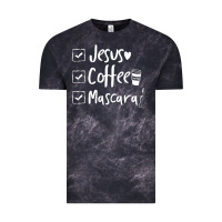 Cloud Black Checklist Jesus Coffee Mascara Vintage Tee - trangStudio