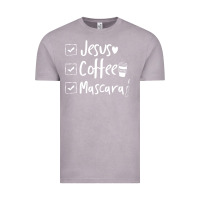 Vintage Zinc Checklist Jesus Coffee Mascara Vintage Tee - trangStudio