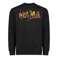 Black mama mardi gras Heavyweight Sweatshirt - OliviaCreatesArt