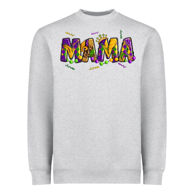 Mama Mardi Gras Heavyweight Sweatshirt by OliviaCreatesArt | Teevron