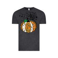 Vintage Black halloween pumpkin music symbols music teacher halloween t shirt copy Vintage Tee - trangStudio