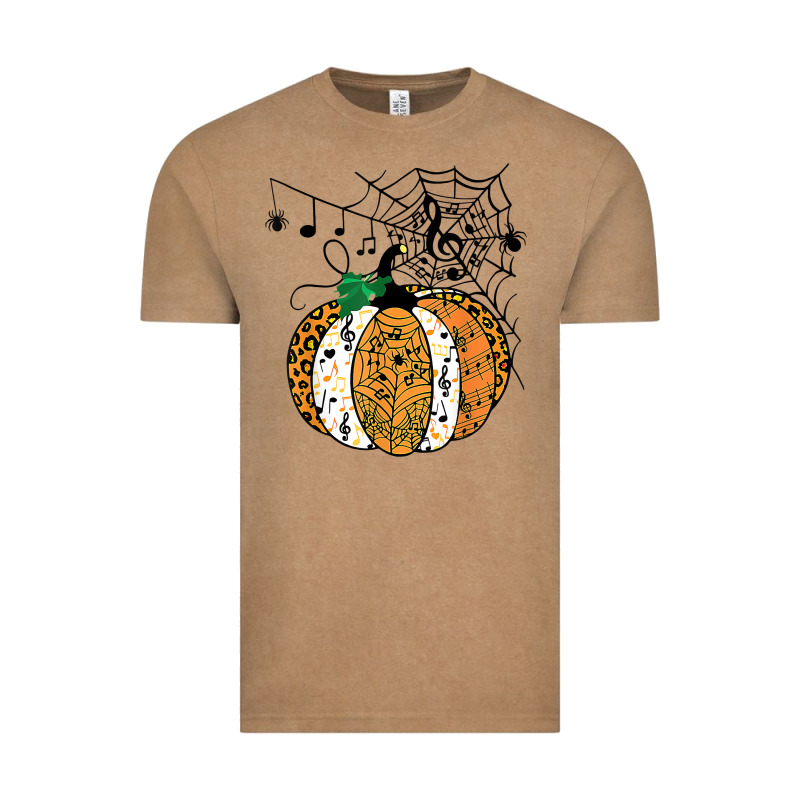 Halloween Pumpkin Music Symbols Music Teacher Halloween T Shirt Copy Vintage Tee by trangStudio | Teevron