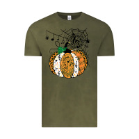 Vintage Olive halloween pumpkin music symbols music teacher halloween t shirt copy Vintage Tee - trangStudio