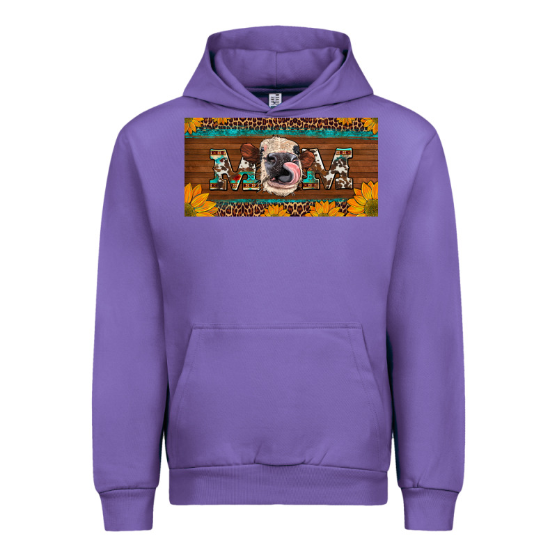 Western Heifer Mom With Sunflowers And Turquoise License Plate Urban Hoodie by Artiststas | Teevron