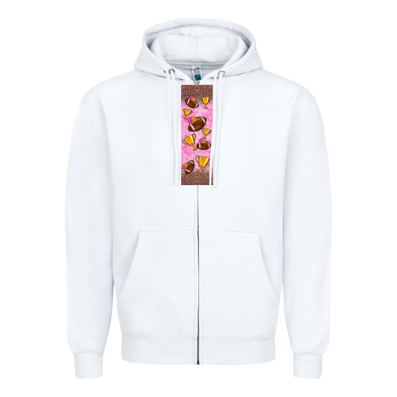 American Football With Lightning Bolt  Pen Wrap Zipper Hoodie by BundleAndBundleShop | Teevron