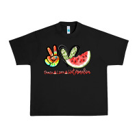 Black Peace love watermelon Urban Heavy Tee - NancyCooperArtShop
