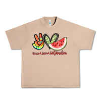 Burro Peace love watermelon Urban Heavy Tee - NancyCooperArtShop