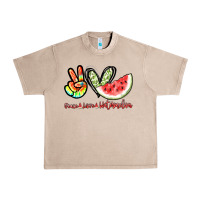 French Oak Peace love watermelon Urban Heavy Tee - NancyCooperArtShop