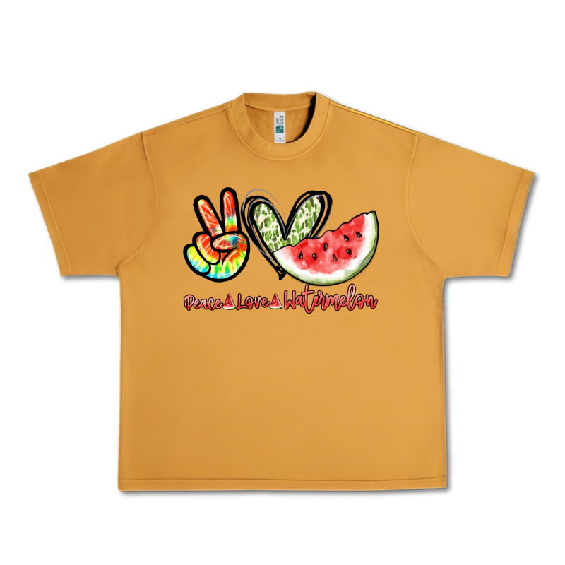 Peace Love Watermelon Urban Heavy Tee by NancyCooperArtShop | Teevron