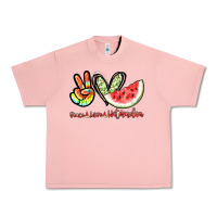 Salmon Peace love watermelon Urban Heavy Tee - NancyCooperArtShop