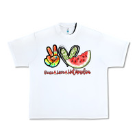 White Peace love watermelon Urban Heavy Tee - NancyCooperArtShop