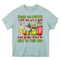 Arona christmas characters coffee cups Heavy Core Tee - MaliasSmallBusiness