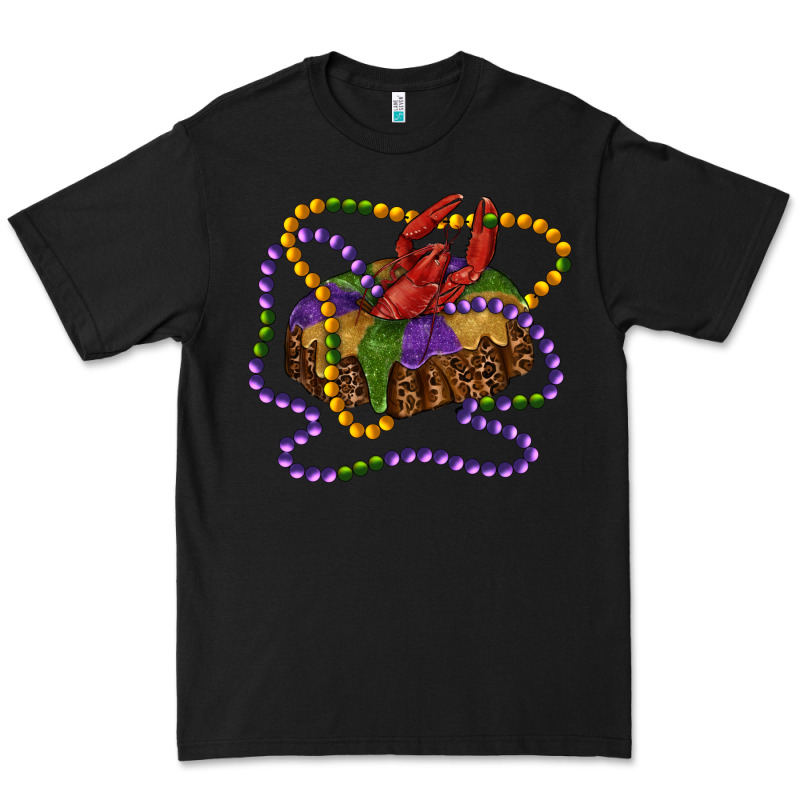Mardi Gras Craw Fish King Cake With Leopard Premium Tee by RanaPortraitStore | Teevron