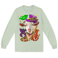 Matcha Mardi Gras Goat Long Sleeve Tee - HowdyJamesFarm