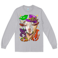 Moon Dust Mardi Gras Goat Long Sleeve Tee - HowdyJamesFarm