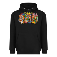 Black basketball sister Heavyweight Hoodie - CowhideDigitalArt