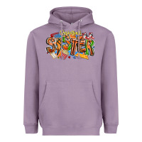 Lavender basketball sister Heavyweight Hoodie - CowhideDigitalArt