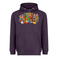 Plum basketball sister Heavyweight Hoodie - CowhideDigitalArt